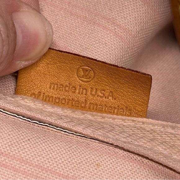 Louis Vuitton Neverfull MM Damier Azur Tote Pink Interior Authentic - Picture 12 of 15